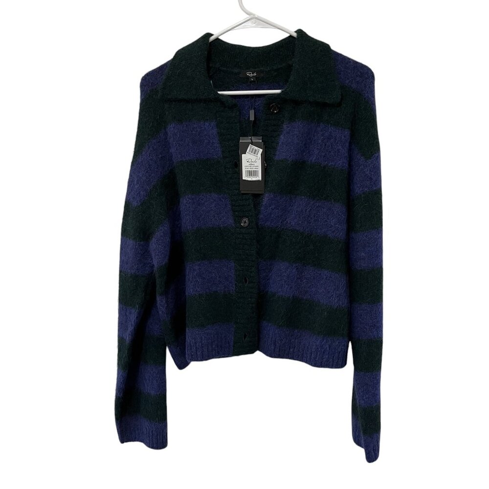 Women's Rails Amber Sweater, Oxford Stripe, Large